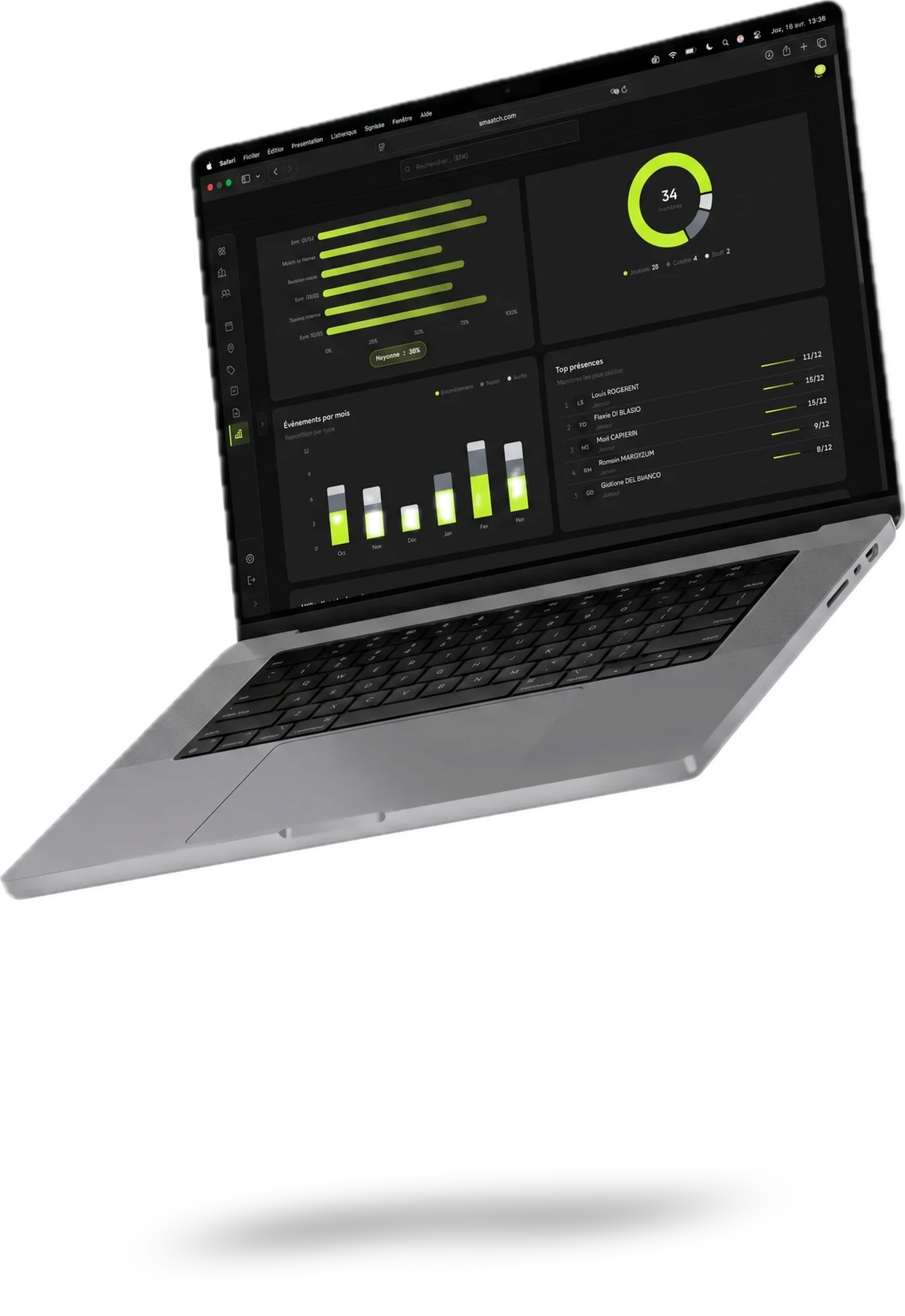 Aperçu de l'application Smaatch sur Mac